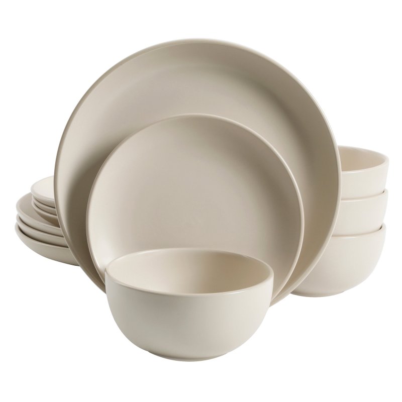 Rockaway 12-Piece Stoneware Dinnerware Set
