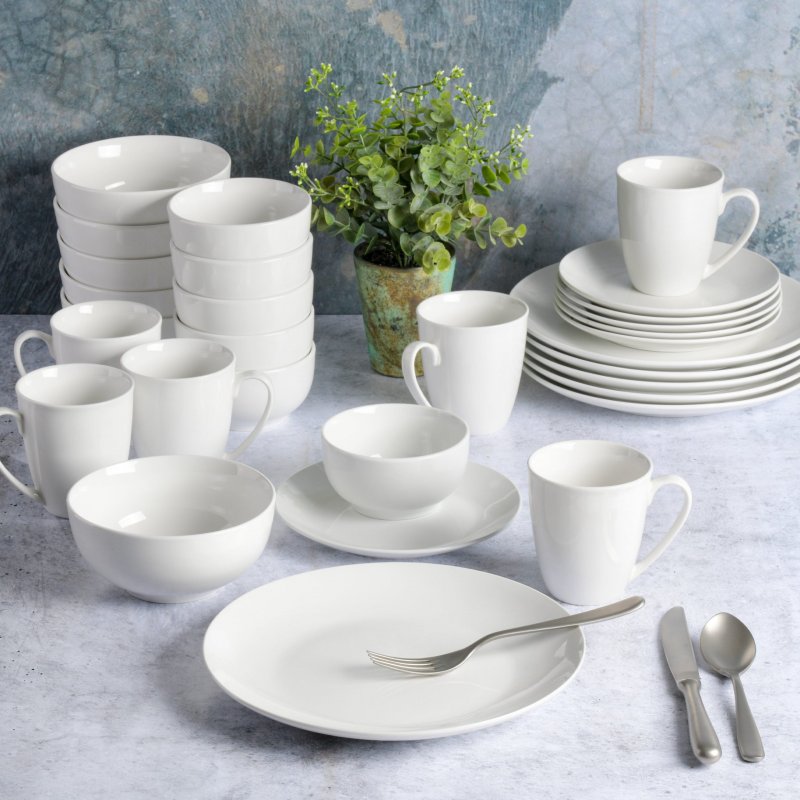 Ogalla Whiteware Dinnerware Set