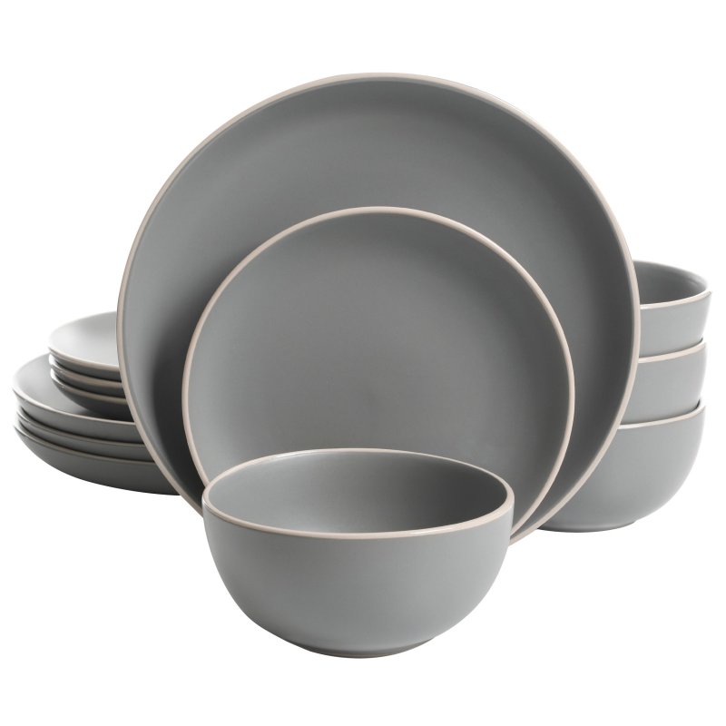 Rockaway 12-Piece Stoneware Dinnerware Set