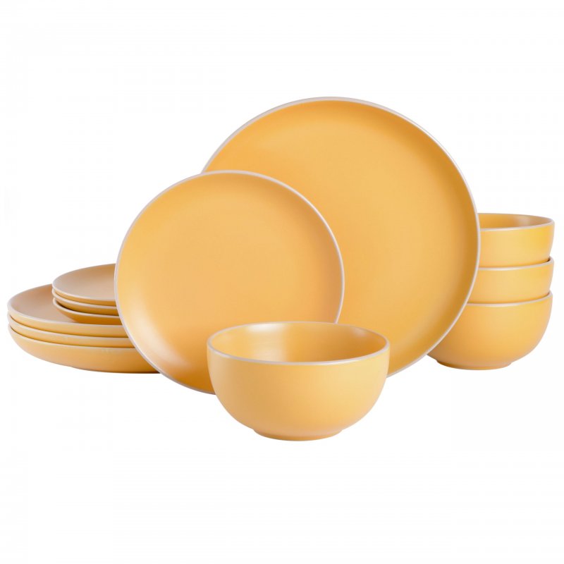Rockaway 12-Piece Stoneware Dinnerware Set