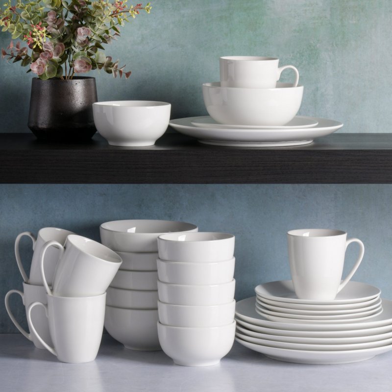 Ogalla Whiteware Dinnerware Set