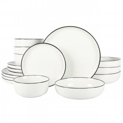 Oslo 16-Piece Porcelain Dinnerware Set