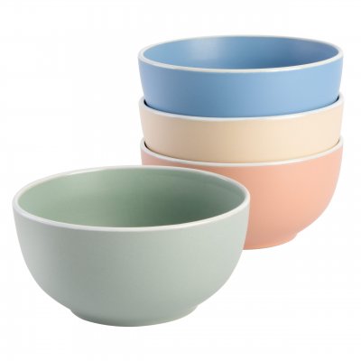 Creamy Tahini 4-Piece Cereal Bowl Set