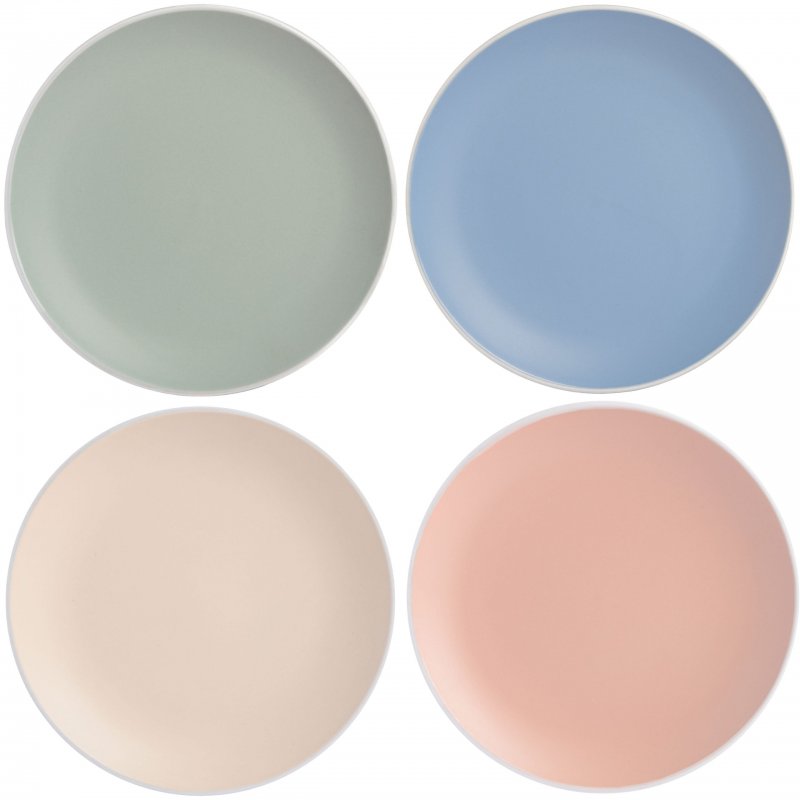 Creamy Tahini 4-Piece Lunch Plate Set