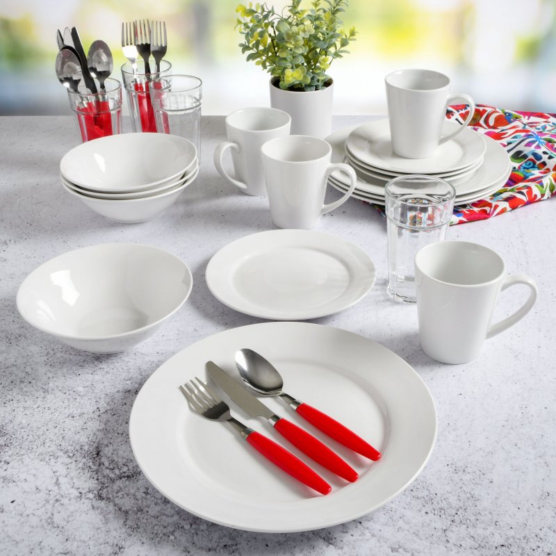 Regal White II 32-Piece Dinnerware Combo Set