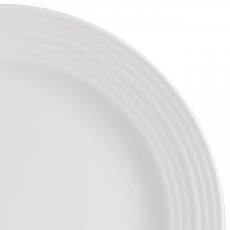 Amelia Court 16-Piece Fine Ceramic Dinnerware Set – White