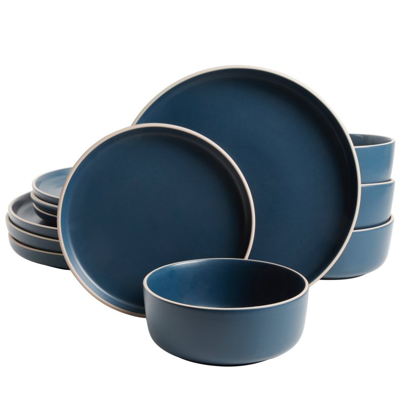 Everyday Essential 12-Piece Stoneware Dinnerware Set