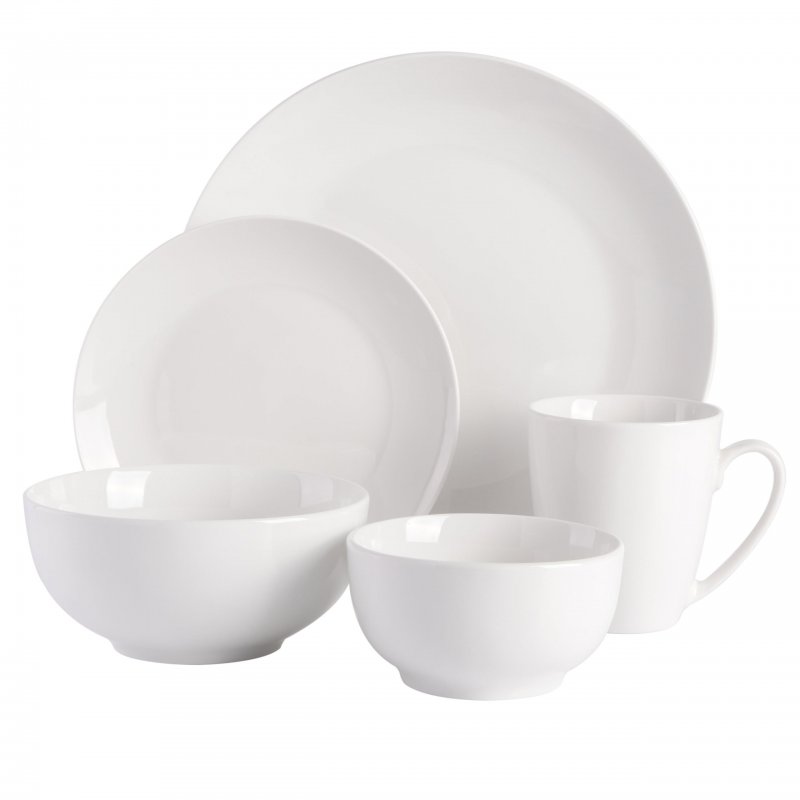 Ogalla Whiteware Dinnerware Set