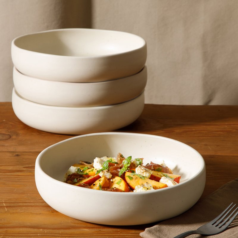 Clay 4 Piece Meal, Dinner, Pasta Bowl Set