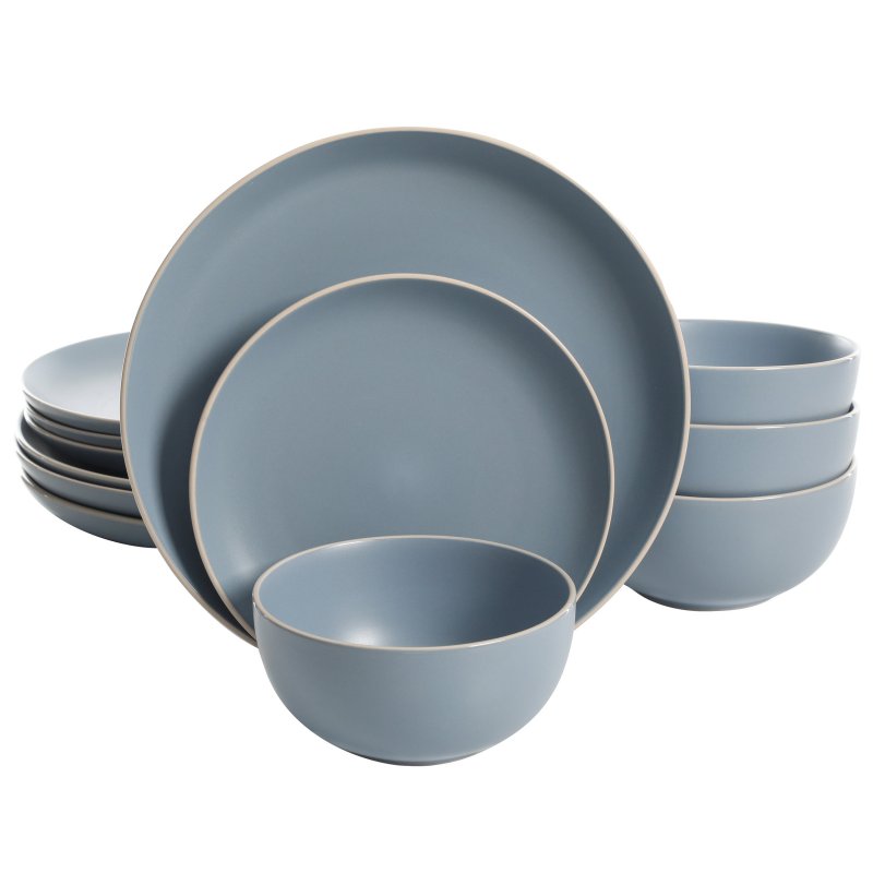 Rockaway 12-Piece Stoneware Dinnerware Set