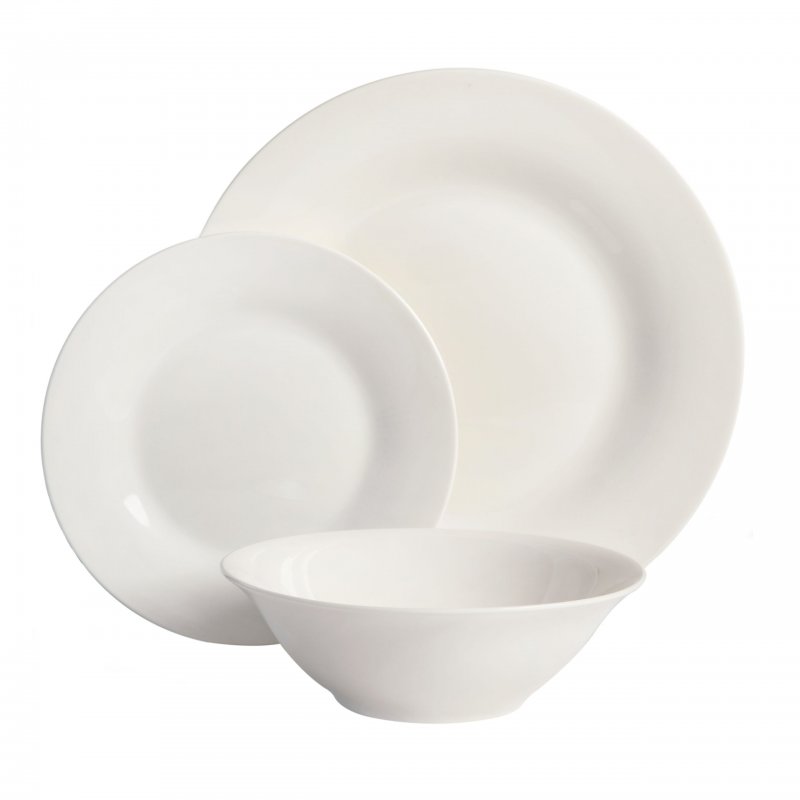 Everyday Round 12-Piece Fine Ceramic Dinnerware Set