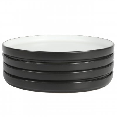 4 Pack 10.5″ Stoneware Stackable Dinner Plates