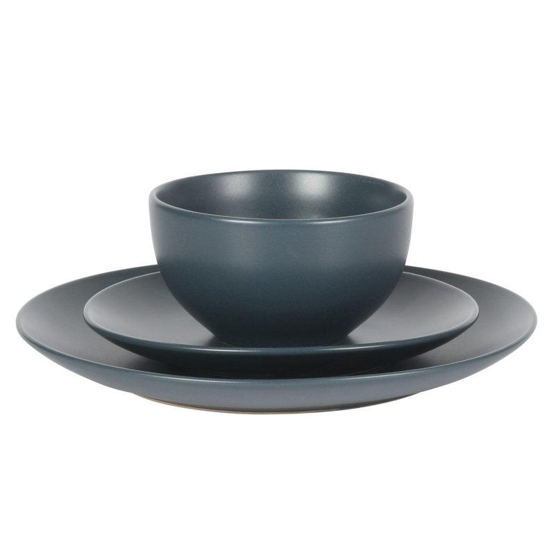 Queenslane 12-Piece Stoneware Matte Dinnerware Set