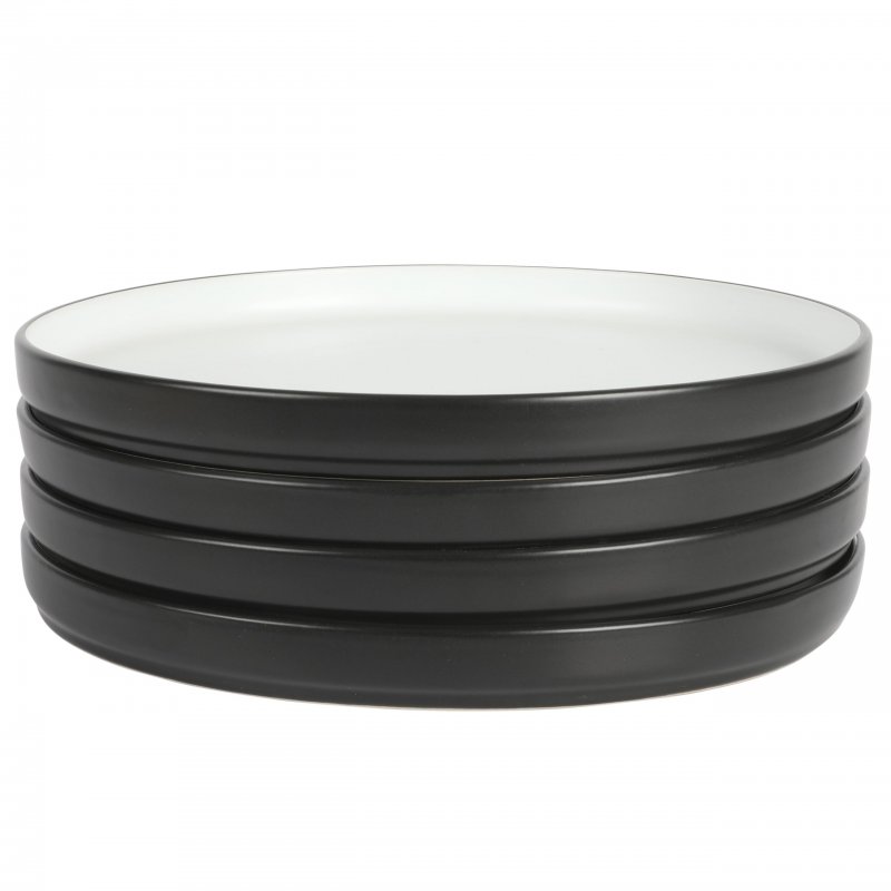 4 Pack 10.5″ Stoneware Stackable Dinner Plates