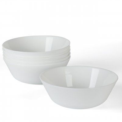 Opalton 6 Piece 6 Inch Chip and Break Resistant Cereal Bowl