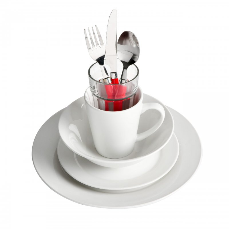 Regal White II 32-Piece Dinnerware Combo Set