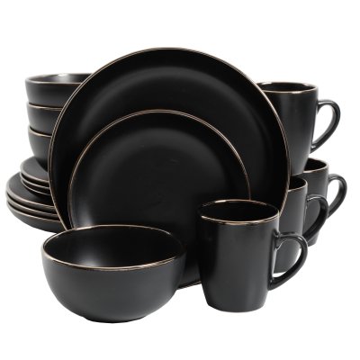 Rockaway Gold 16-Piece Stoneware Dinnerware Set