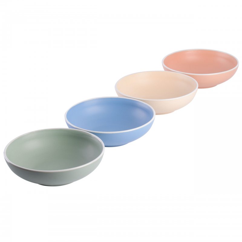 Creamy Tahini 4-Piece Dinner Bowl Set