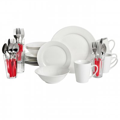 Regal White II 32-Piece Dinnerware Combo Set