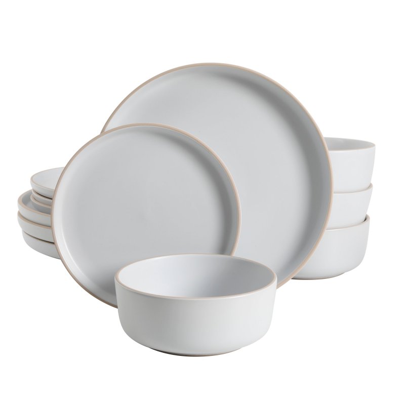 Everyday Essential 12-Piece Stoneware Dinnerware Set