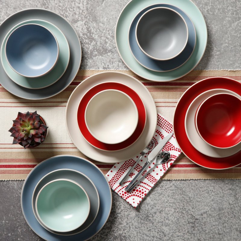 Rockaway 12-Piece Stoneware Dinnerware Set
