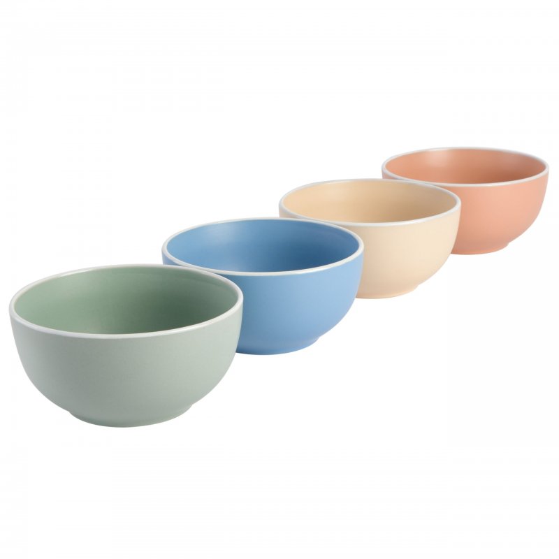 Creamy Tahini 4-Piece Cereal Bowl Set