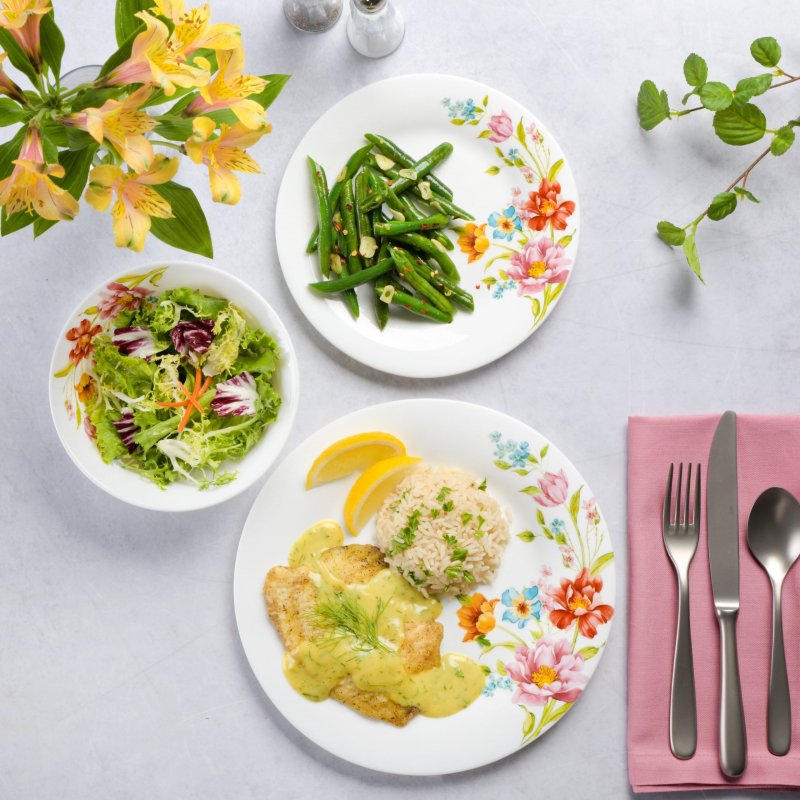 Ultra Round 18-Piece Opal Glass Dinnerware Set