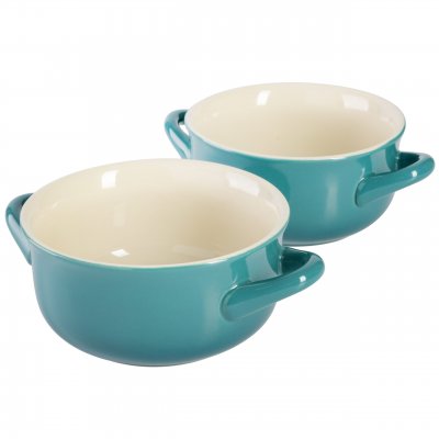 2 Pack 30 OZ Artisan Stoneware Soup Bowl Set
