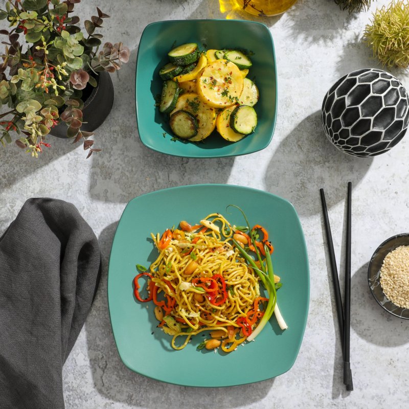 Zen Buffet Matte Porcelain 8-Piece Dinnerware Set