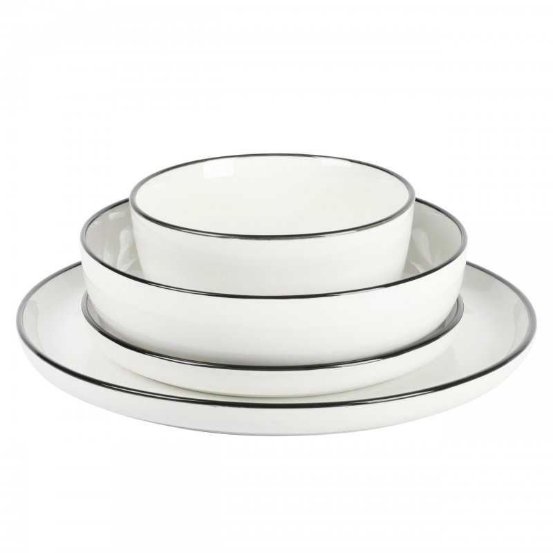 Oslo 16-Piece Porcelain Dinnerware Set
