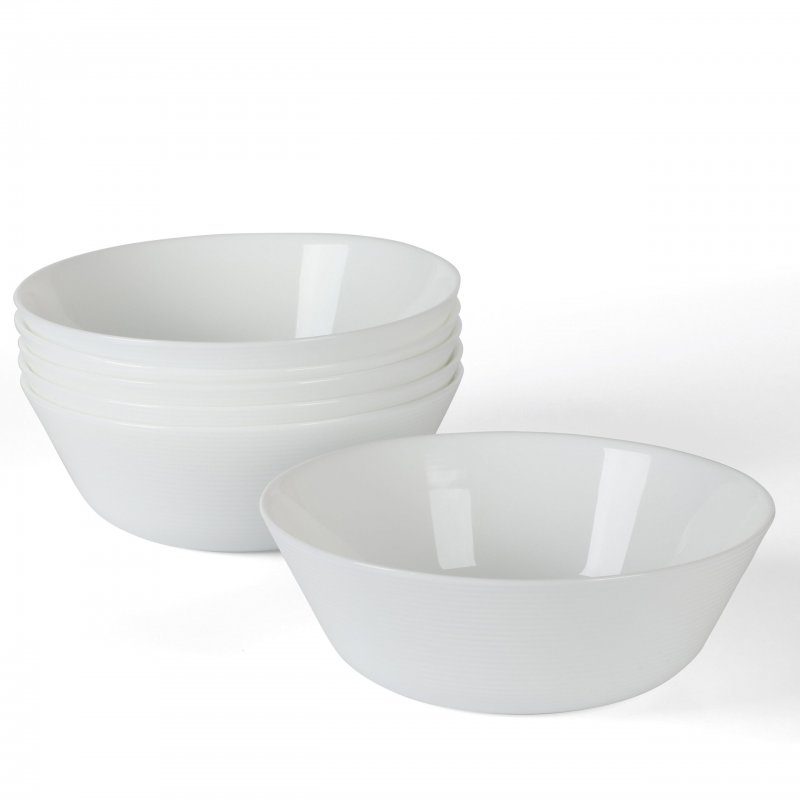 Opalton 6 Piece 6 Inch Chip and Break Resistant Cereal Bowl