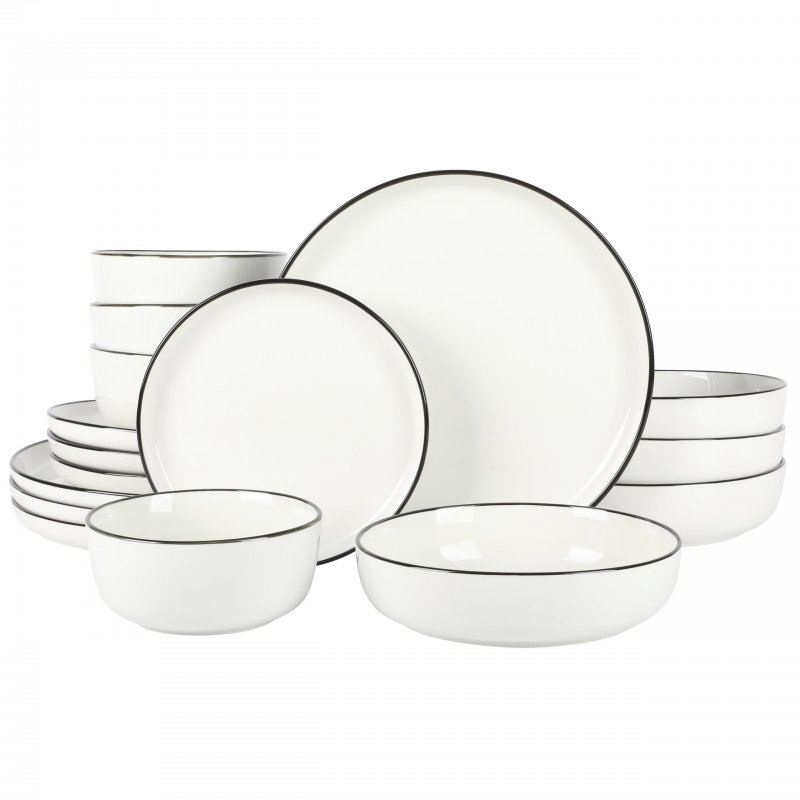 Oslo 16-Piece Porcelain Dinnerware Set